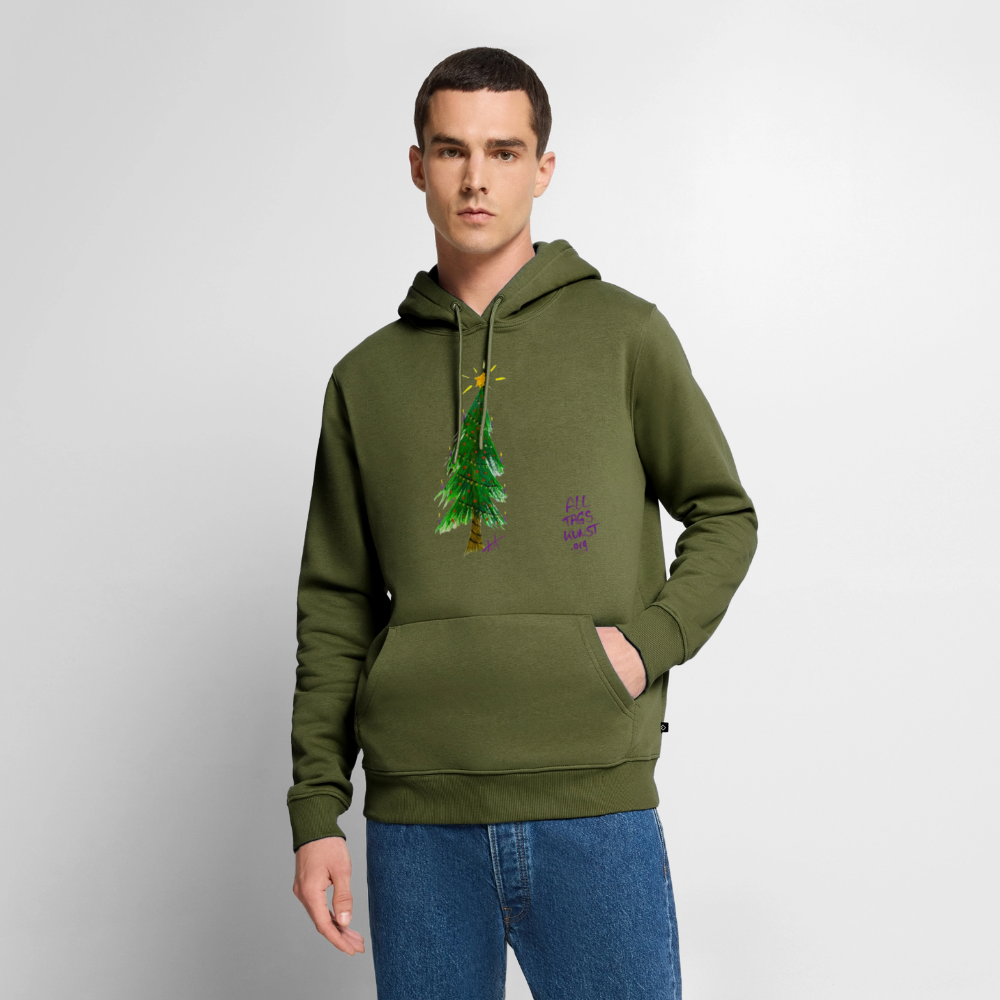 Premium Bio Hoodie Weihnachten unisex - Khaki