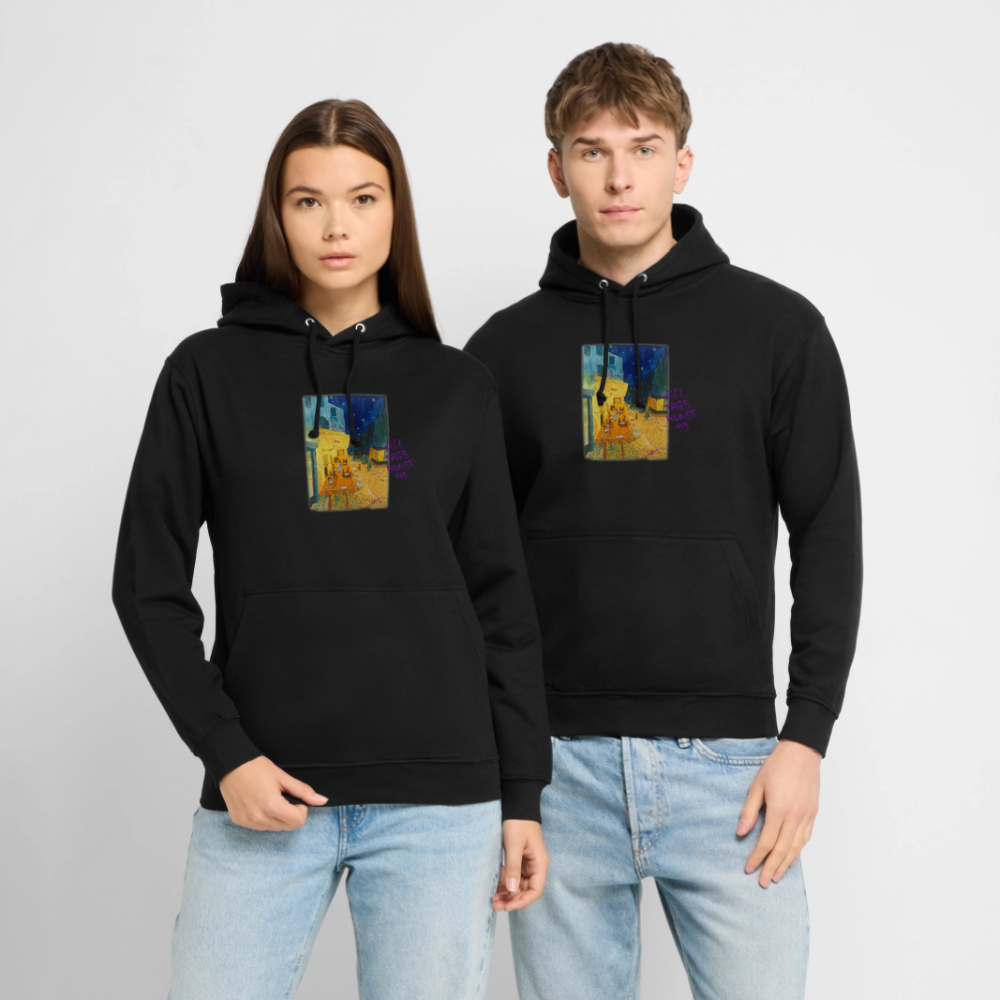 Nachtcafe - Unisex Hoodie - Schwarz