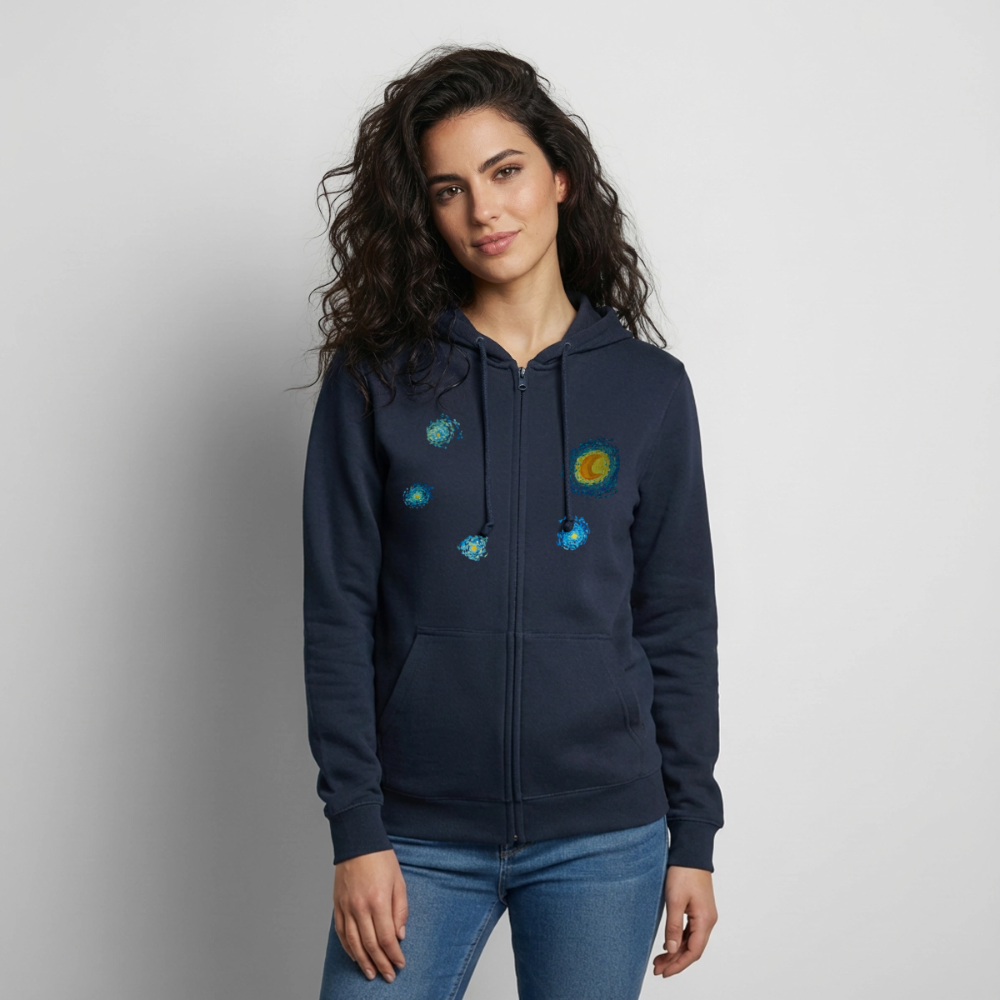 Unisex Kapuzenjacke Sternennacht - Navy