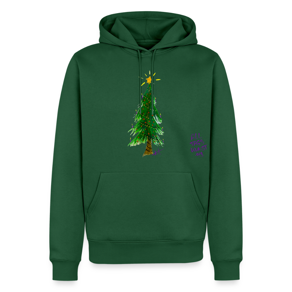 Premium Bio Hoodie Weihnachten unisex - Flaschengrün