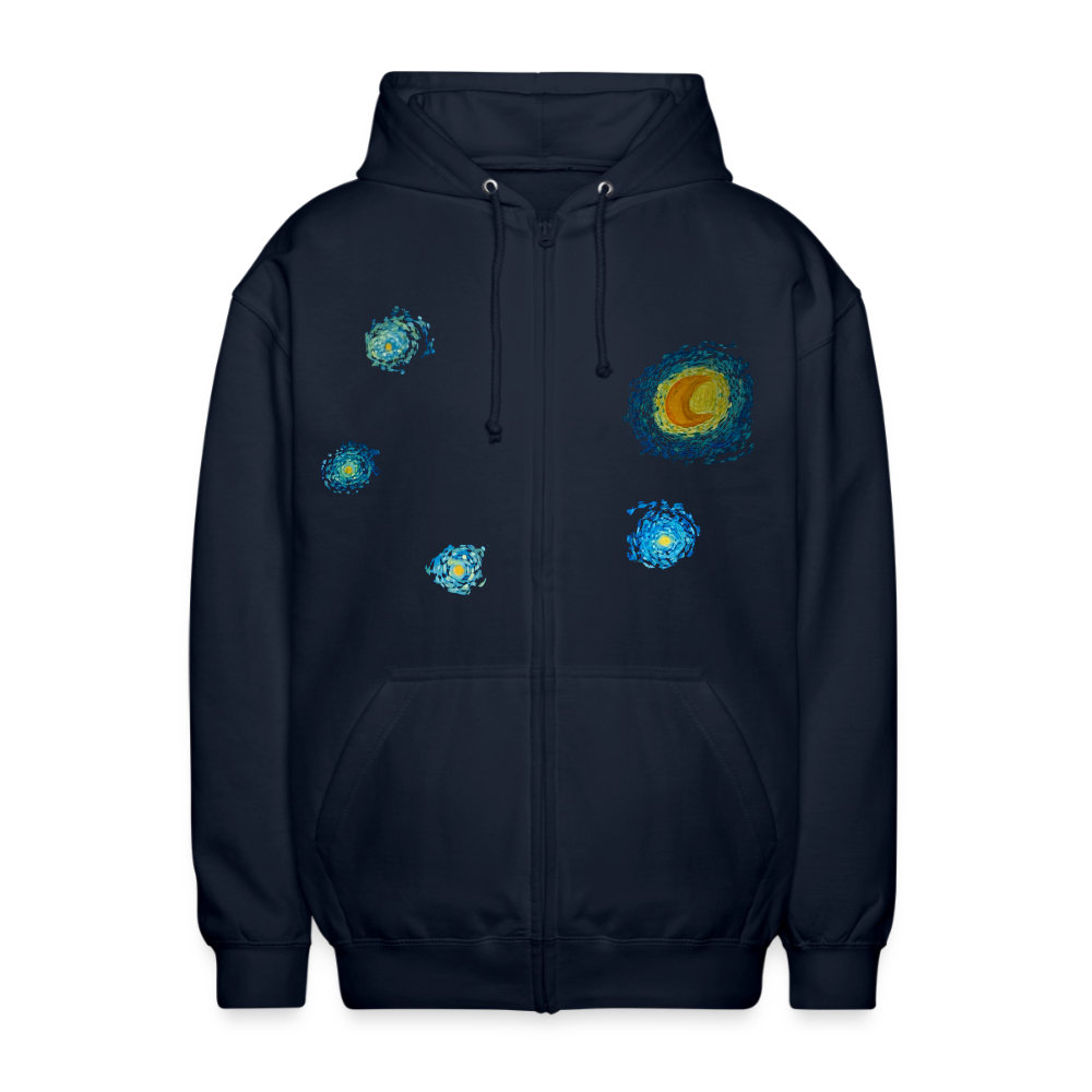 Unisex Kapuzenjacke Sternennacht - Navy