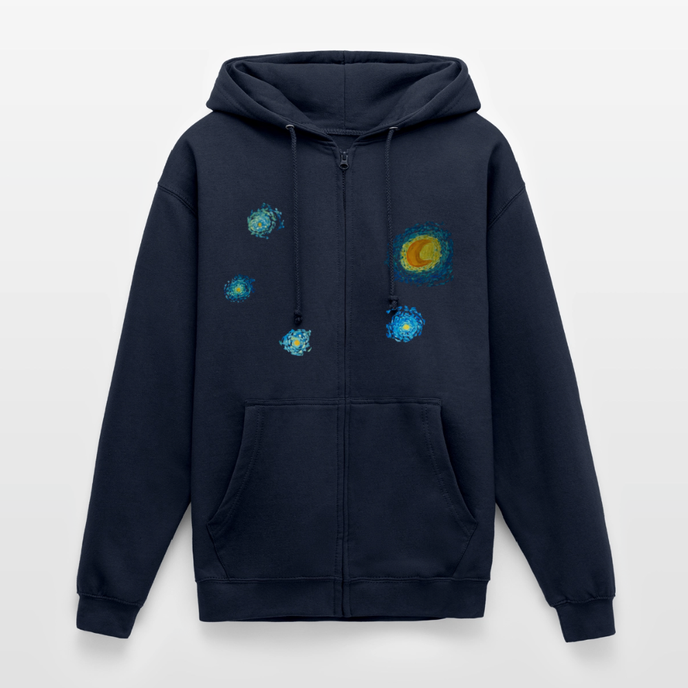 Unisex Kapuzenjacke Sternennacht - Navy