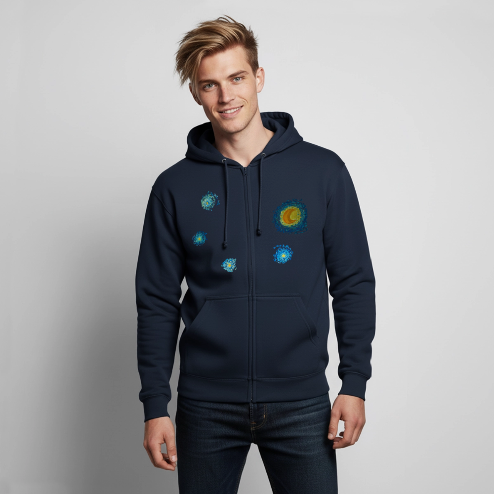 Unisex Kapuzenjacke Sternennacht - Navy