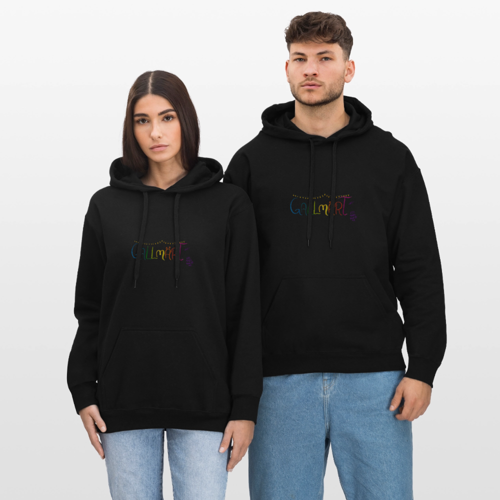 Gallmärt Unisex Softstyle® Midweight Hoodie - Schwarz