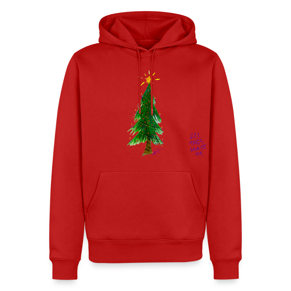 Premium Bio Hoodie Weihnachten unisex - Rot