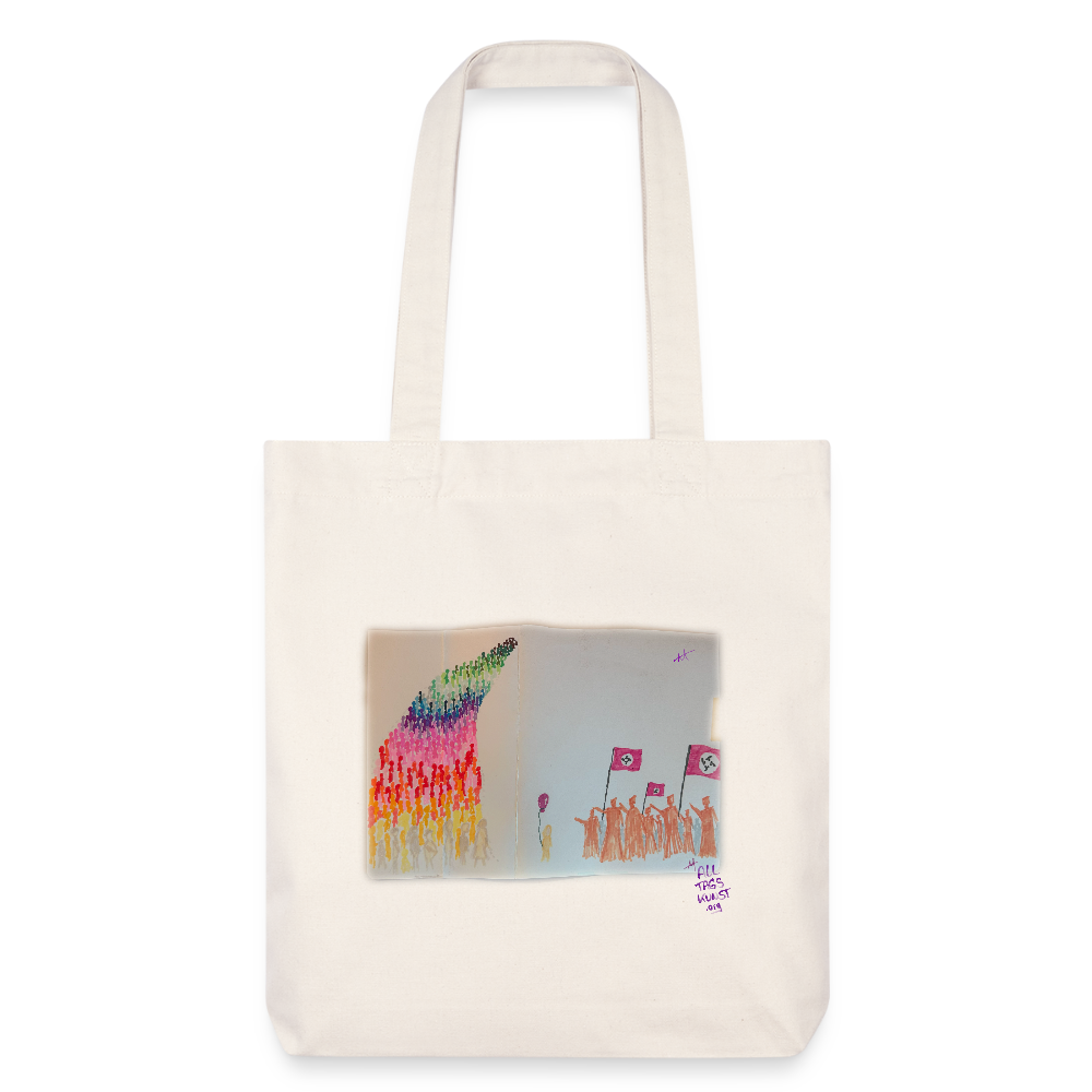 Wir sind mehr - recycelter Heavyweight Stoffbeutel - Naturweiß