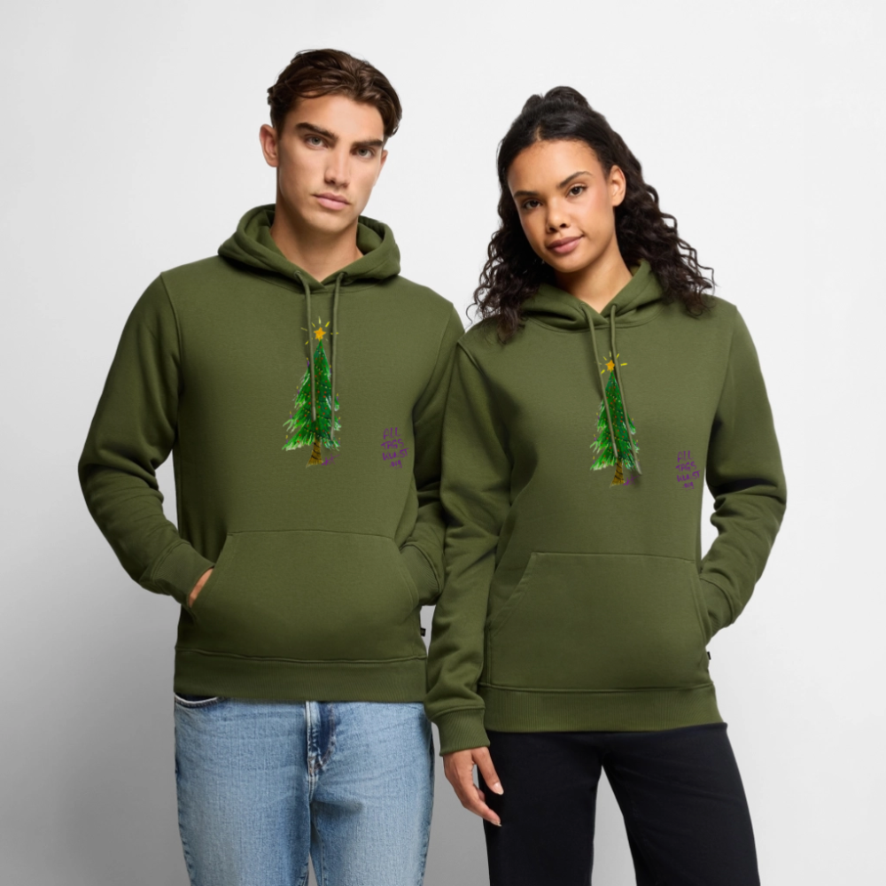 Premium Bio Hoodie Weihnachten unisex - Khaki