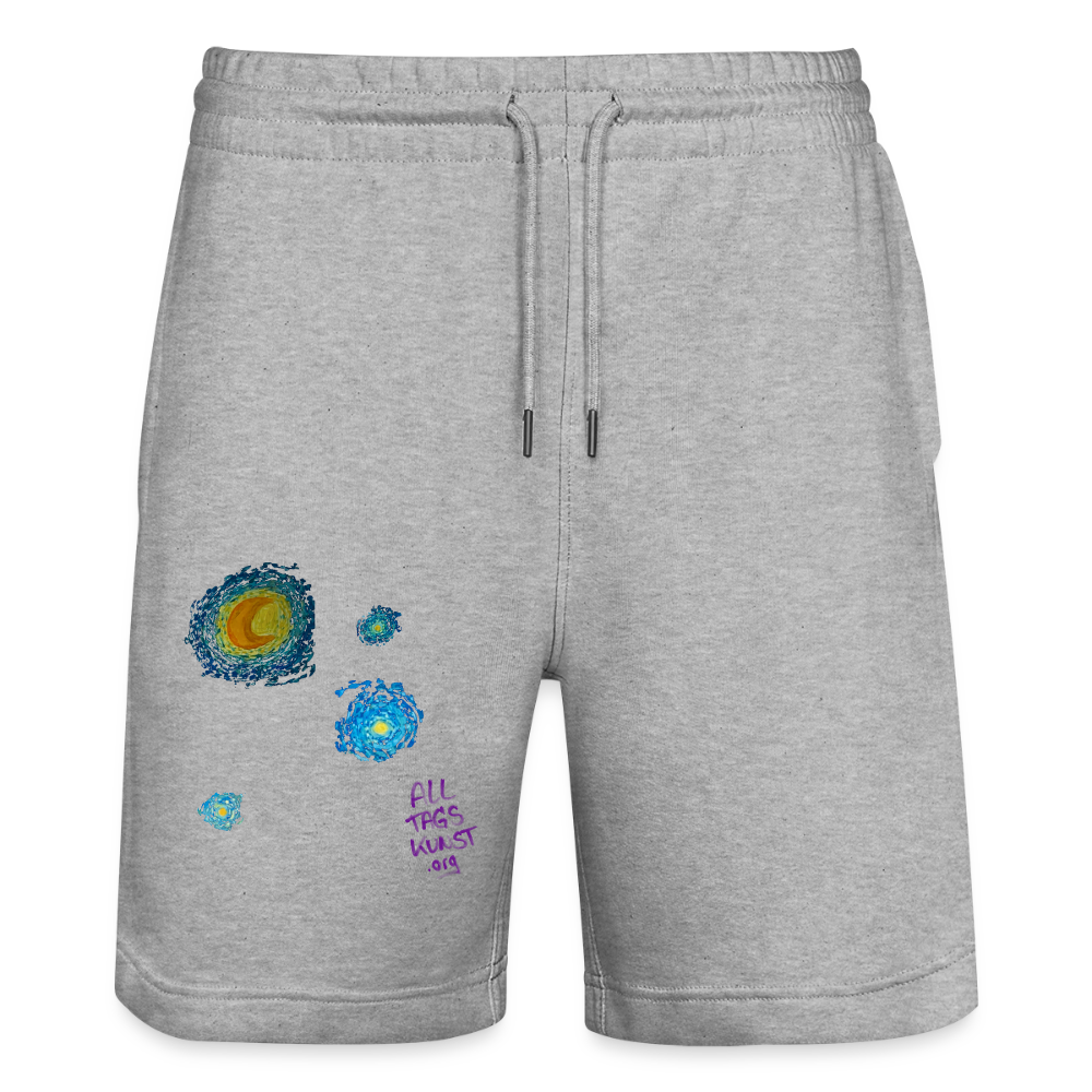 Sterne Unisex Bio Joggingshorts - Grau meliert