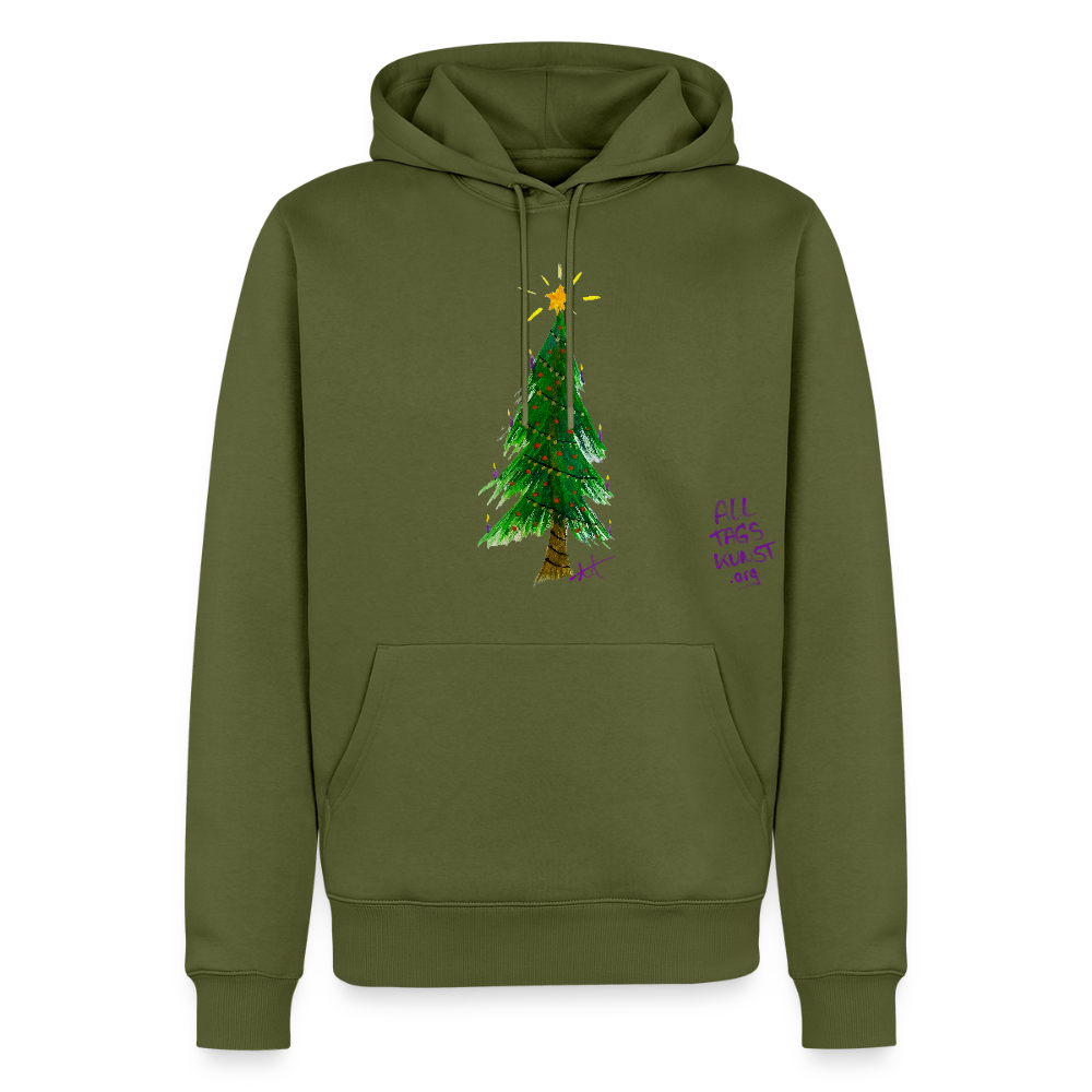Premium Bio Hoodie Weihnachten unisex - Khaki