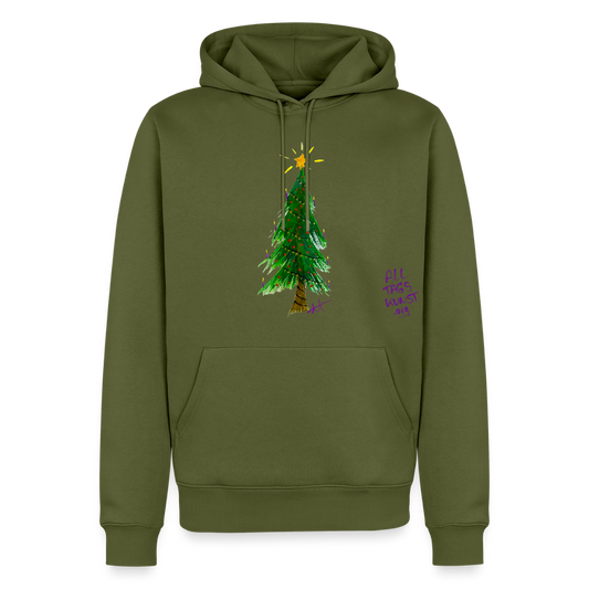 Premium Bio Hoodie Weihnachten unisex - Khaki