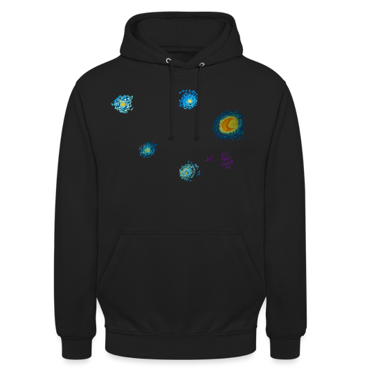 Hoodie - Sternennacht - Schwarz