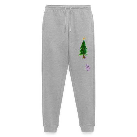 Jogger Premium Bio Weihnachten unisex - Grau meliert