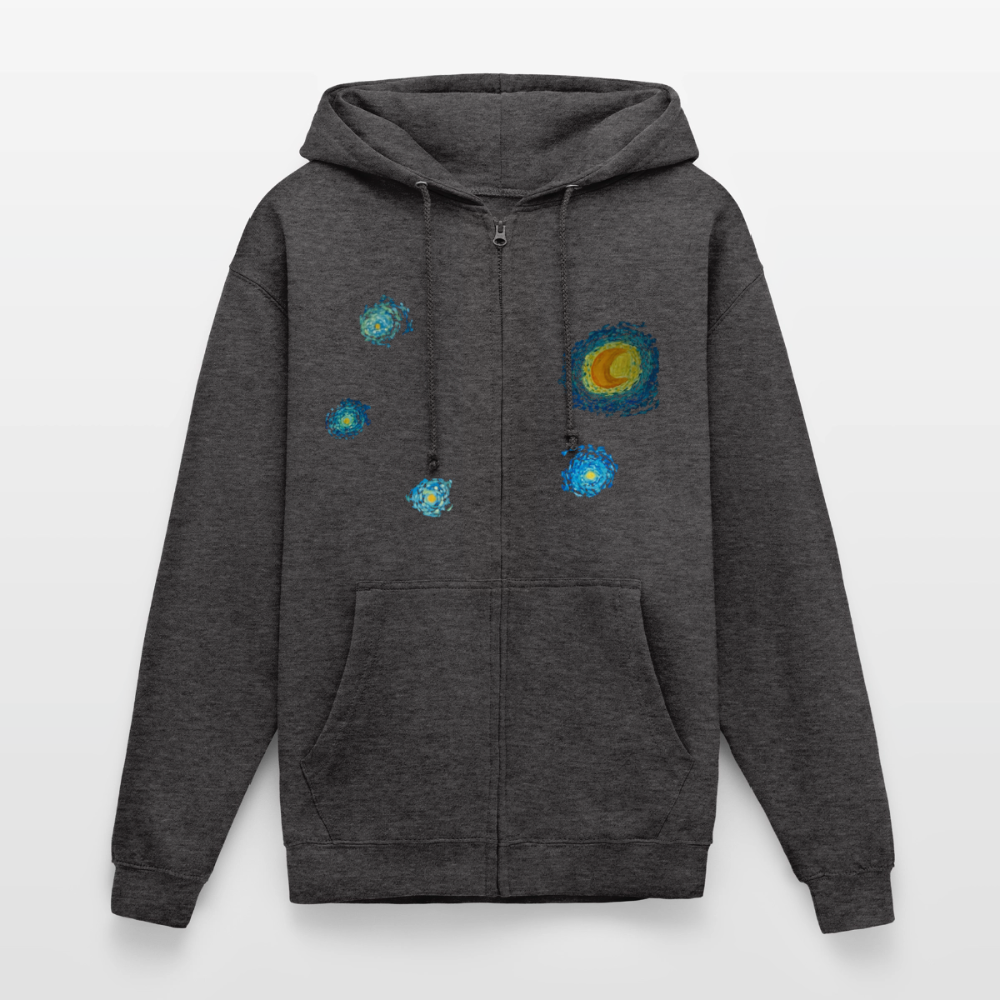 Unisex Kapuzenjacke Sternennacht - Anthrazit