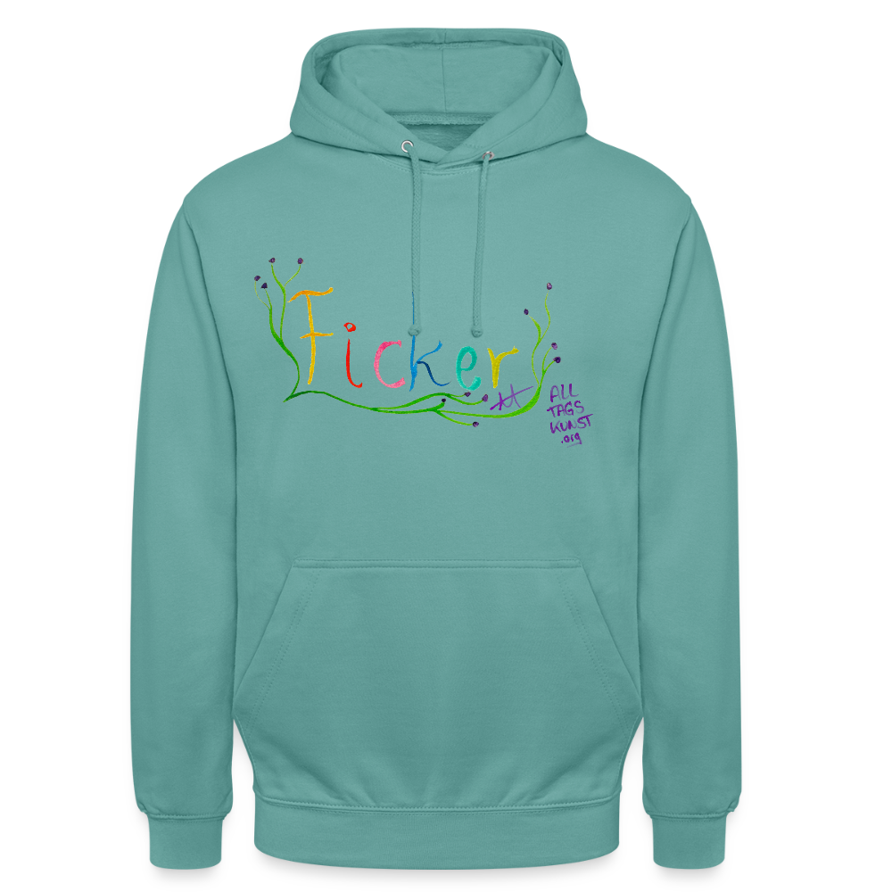 Ficker - Unisex Hoodie - Pastelltürkis