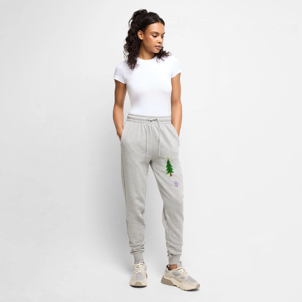 Jogger Premium Bio Weihnachten unisex - Grau meliert