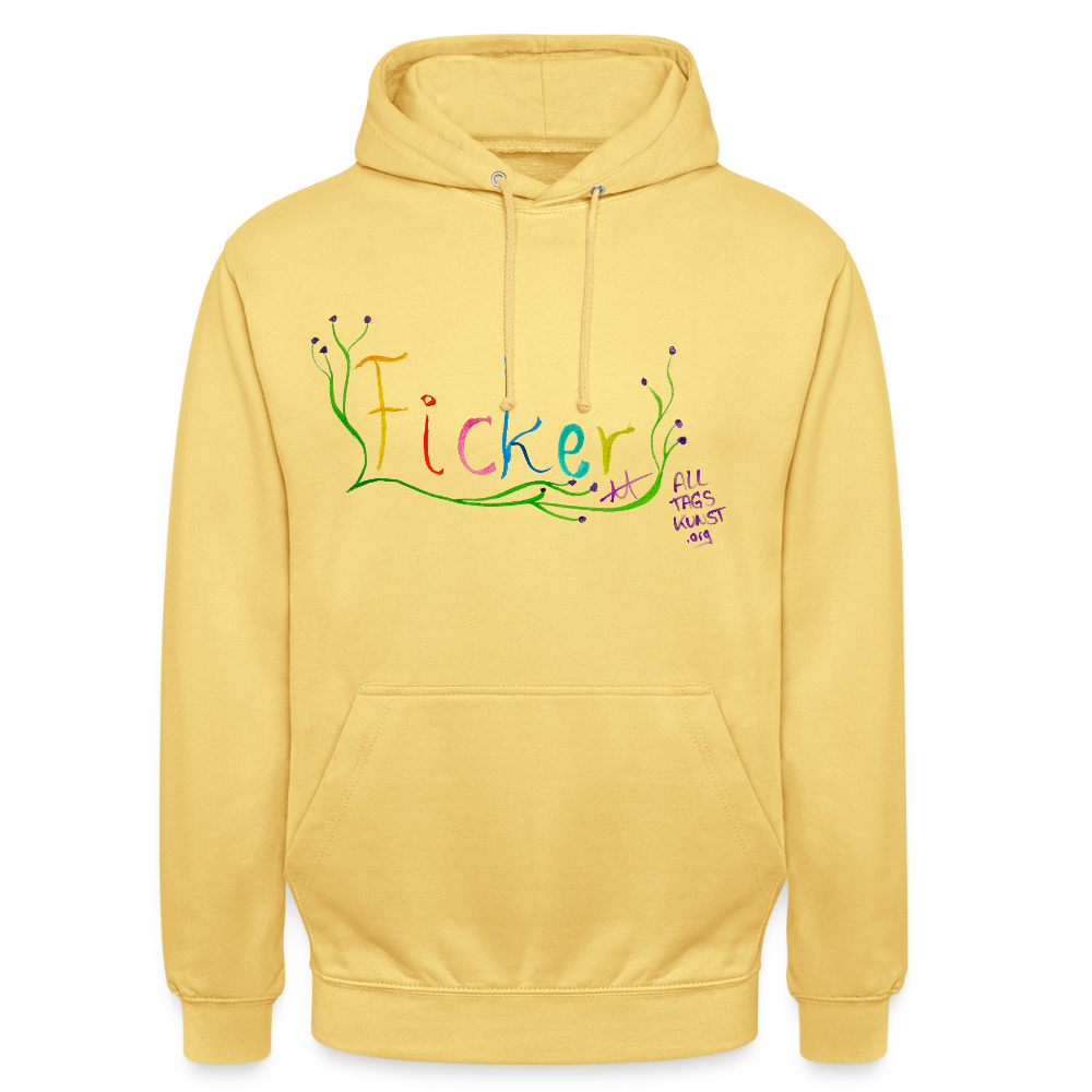 Ficker - Unisex Hoodie - Zitronengelb