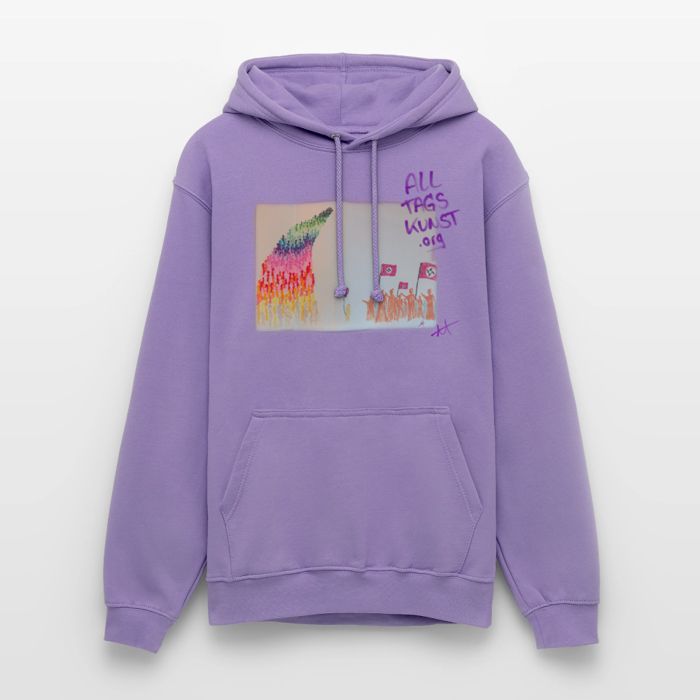 wir sind mehr Hoodie unisex - Lavendel