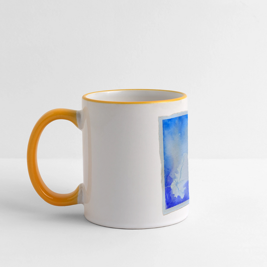 Tasse Motiv - eternal sunshine - Weiß/Gelb