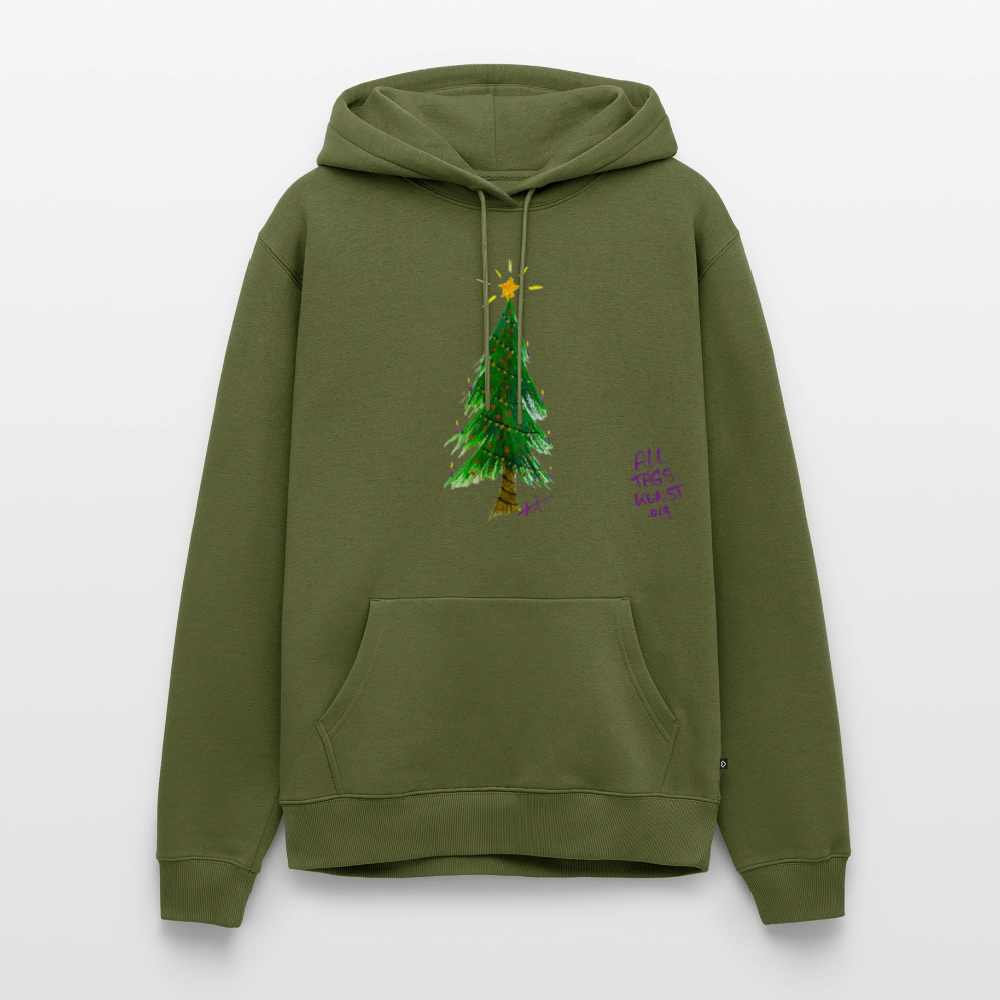 Premium Bio Hoodie Weihnachten unisex - Khaki